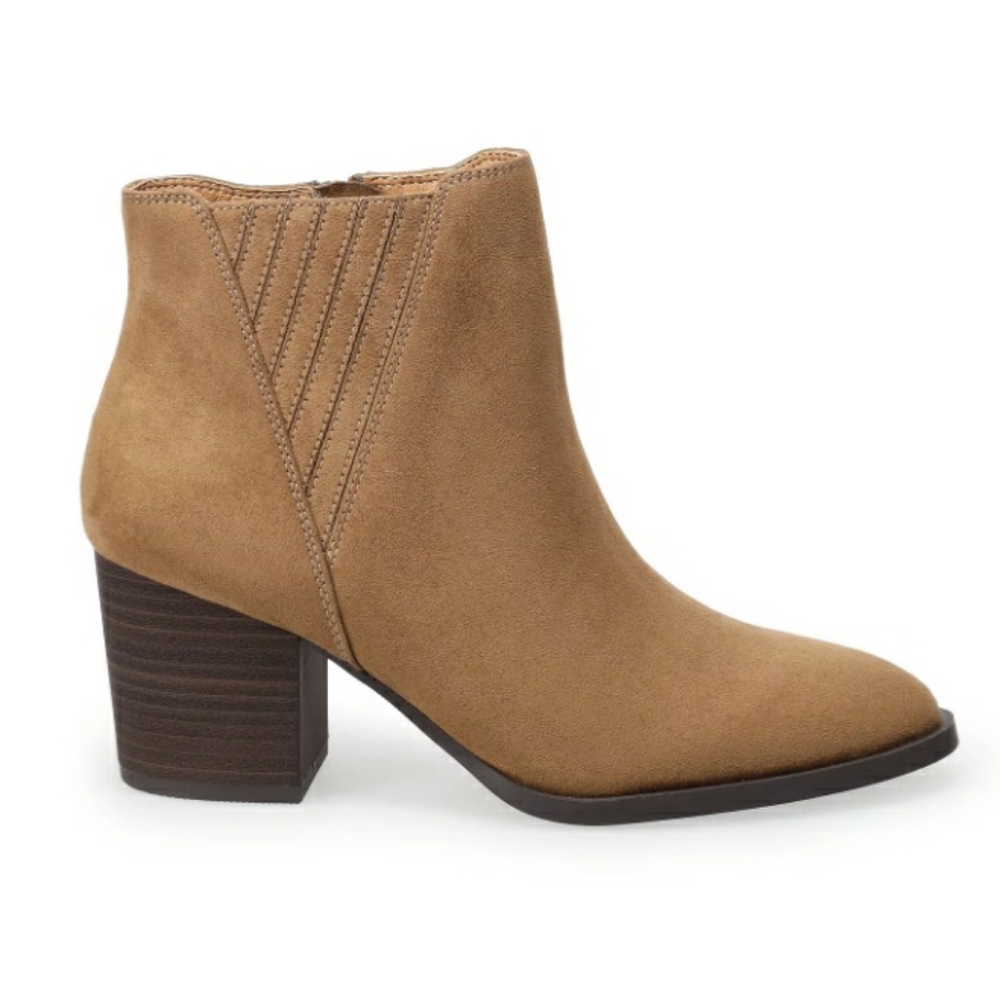 LC Lauren Conrad Loveseat Women's Ankle Booties Cognac/Tan Size 8 NIB